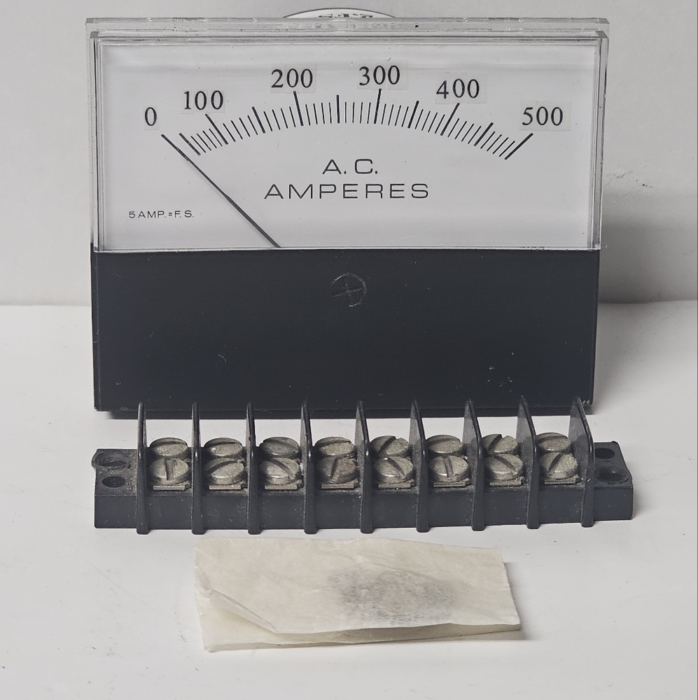 Hoyt Electrical Instruments 3136,0 -5AAC,0-500AAC NEW w/ Accessories